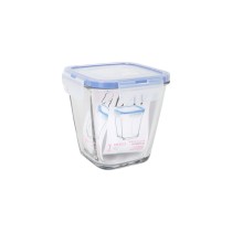 Hermetic Lunch Box LAV Blue Transparent 700 ml (8 Units)