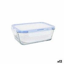 Hermetic Lunch Box LAV Grey Transparent 0,8 L (12 Units)