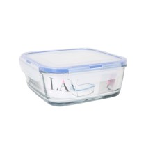 Hermetic Lunch Box LAV Blue Transparent 1,15 L (8 Units)