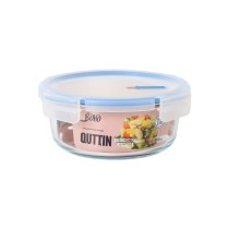 Hermetic Lunch Box Quttin Boho Transparent 0,9 l (6 Units)