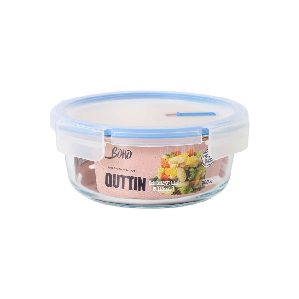 Lunchbox hermetisch Quttin Boho Durchsichtig 0,9 l (6 Stück)