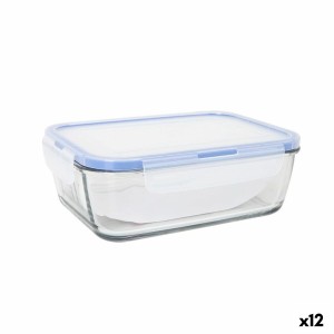 Boîte à lunch hermétique LAV Gris Transparent 1,2 L (12 Unités)