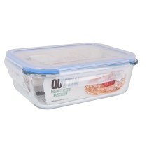 Hermetic Lunch Box Quttin Transparent Rectangular 1L (6 Units)