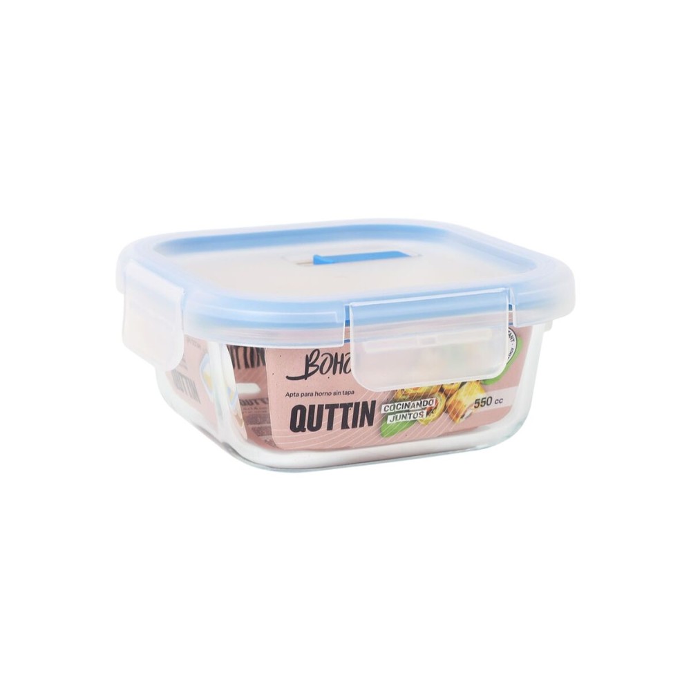 Lunchbox hermetisch Quttin Boho Durchsichtig 550 ml (12 Stück)