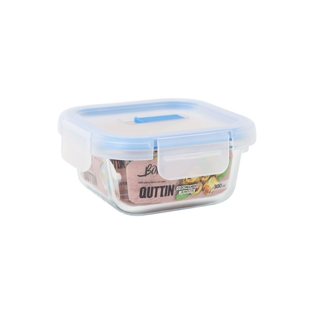 Boîte à lunch hermétique Quttin Boho Transparent 0,3 L (12 Unités)