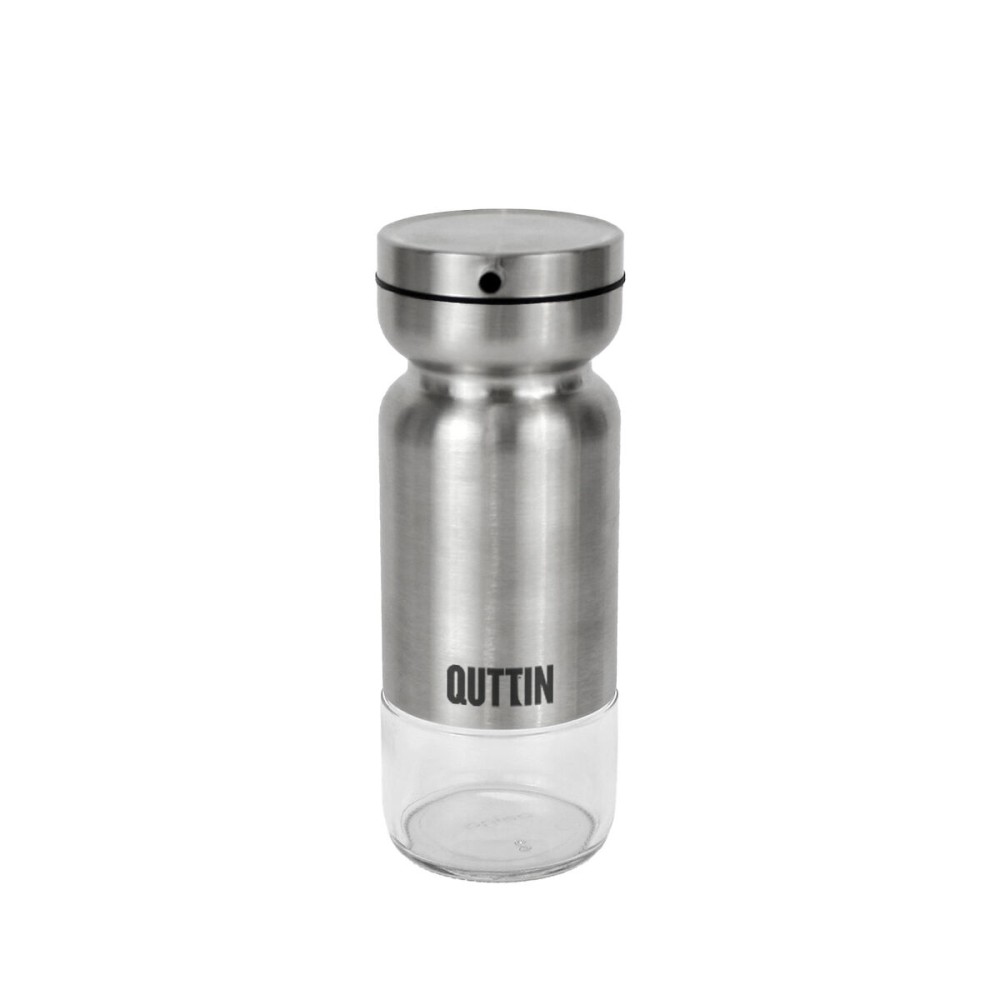 Ölfläschchen Quttin Durchsichtig Silberfarben Edelstahl 0,36 L (12 Stück)