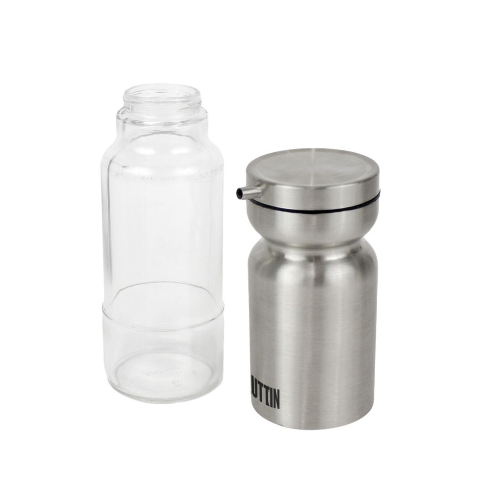 Ölfläschchen Quttin Durchsichtig Silberfarben Edelstahl 0,36 L (12 Stück)