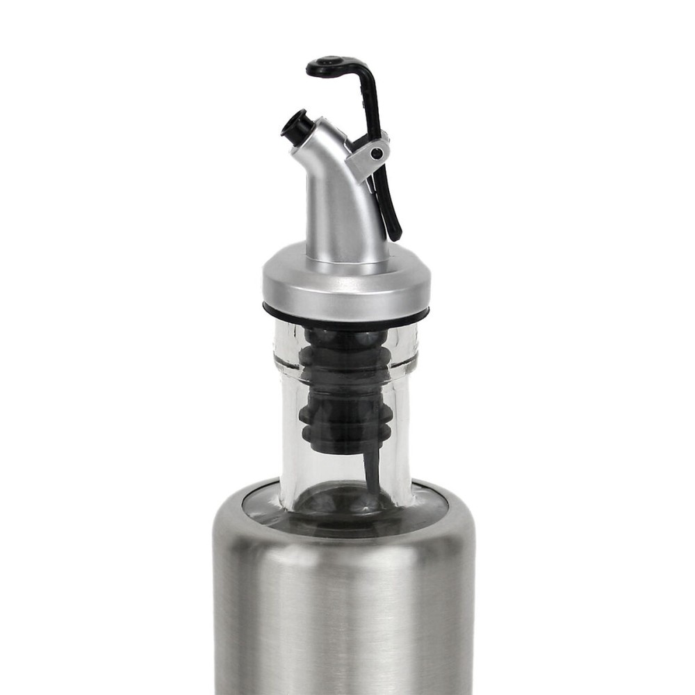 Ölfläschchen Quttin Durchsichtig Silberfarben Edelstahl 0,3 L (12 Stück)