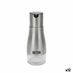 Ölfläschchen Quttin Durchsichtig Silberfarben Edelstahl 0,32 L (12 Stück)