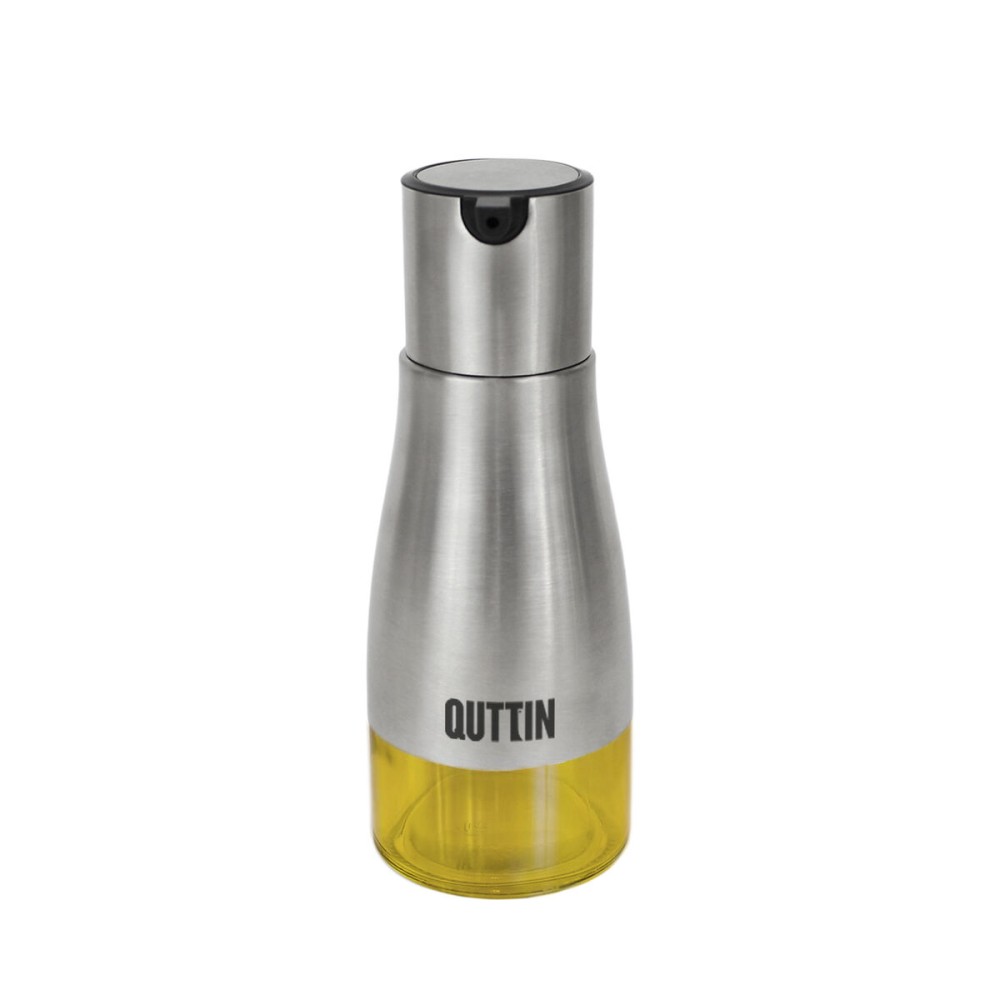 Ölfläschchen Quttin Durchsichtig Silberfarben Edelstahl 0,32 L (12 Stück)