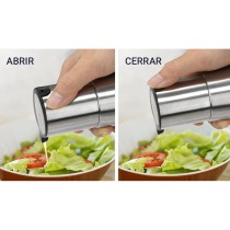 Ölfläschchen Quttin Durchsichtig Silberfarben Edelstahl 0,32 L (12 Stück)
