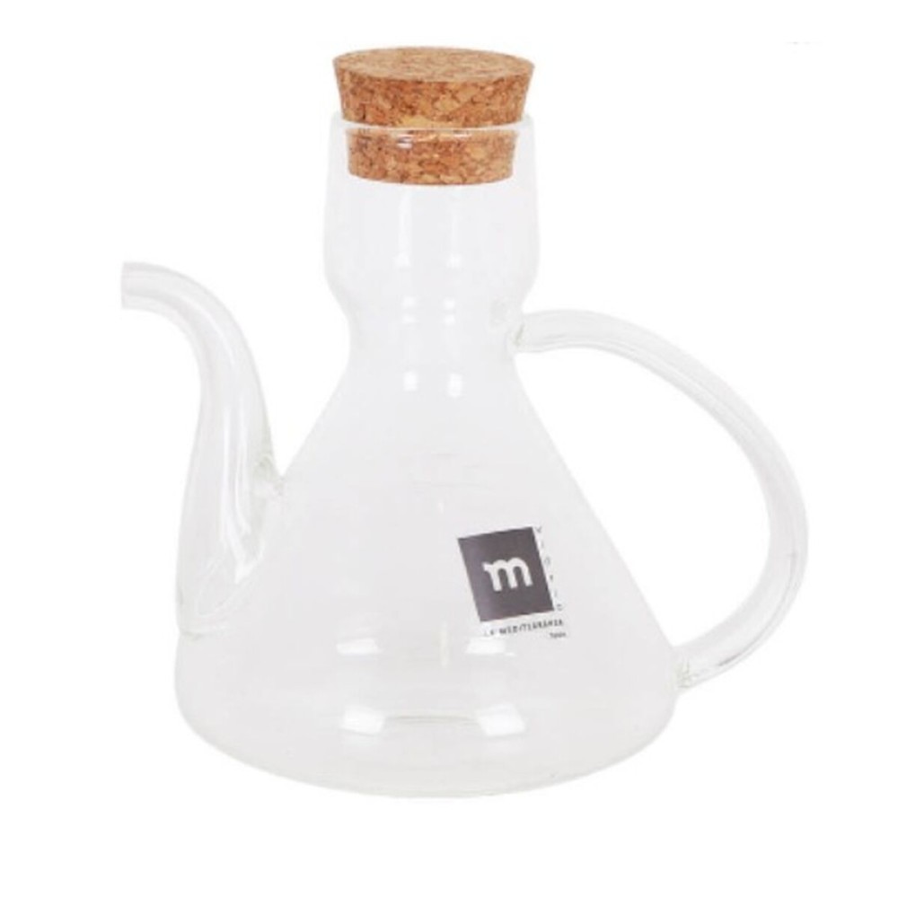 Ölfläschchen La Mediterránea Bell Durchsichtig Silikon Borosilikatglas 275 ml (8 Stück)