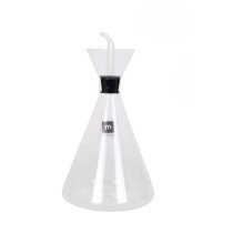 Cruet La Mediterránea Iraia Transparent Borosilicate Glass 1 L (6 Units)