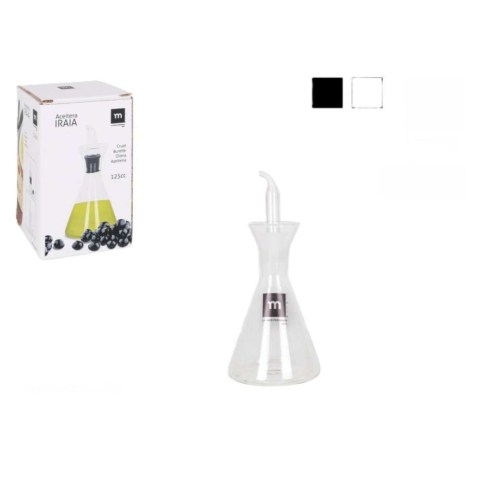 Huilier La Mediterránea Iraia Transparent Verre Borosilicaté 125 ml (12 Unités)