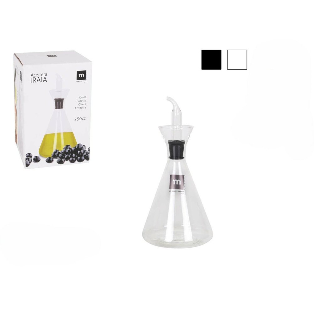Ölfläschchen La Mediterránea Durchsichtig Borosilikatglas 250 ml (8 Stück)