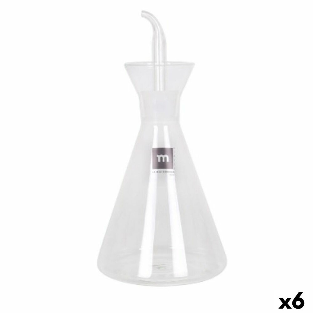 Ölfläschchen La Mediterránea Iraia Durchsichtig Borosilikatglas 500 ml (6 Stück)