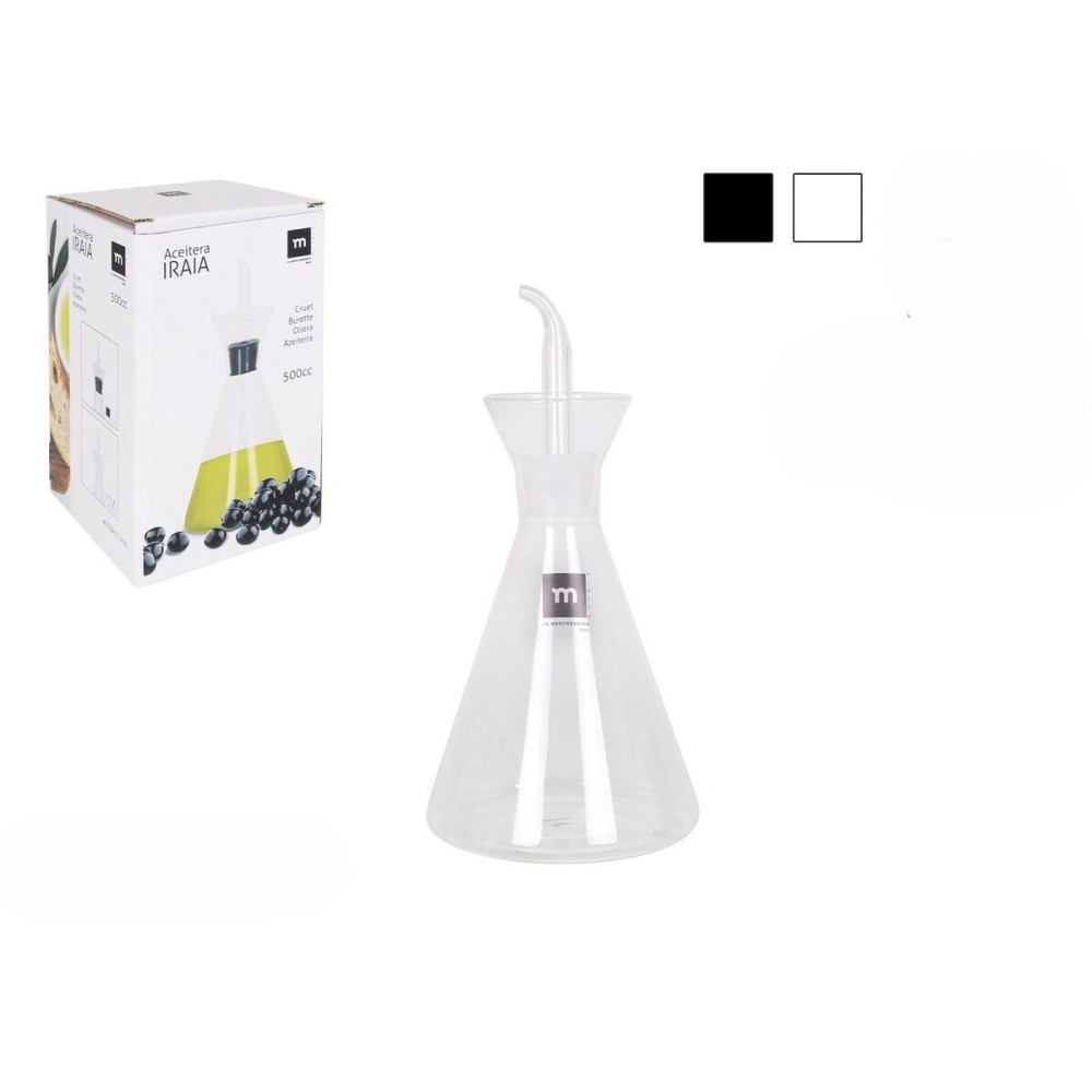 Ölfläschchen La Mediterránea Iraia Durchsichtig Borosilikatglas 500 ml (6 Stück)