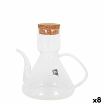 Ölfläschchen La Mediterránea Bell Durchsichtig Silikon Borosilikatglas 500 ml (8 Stück)