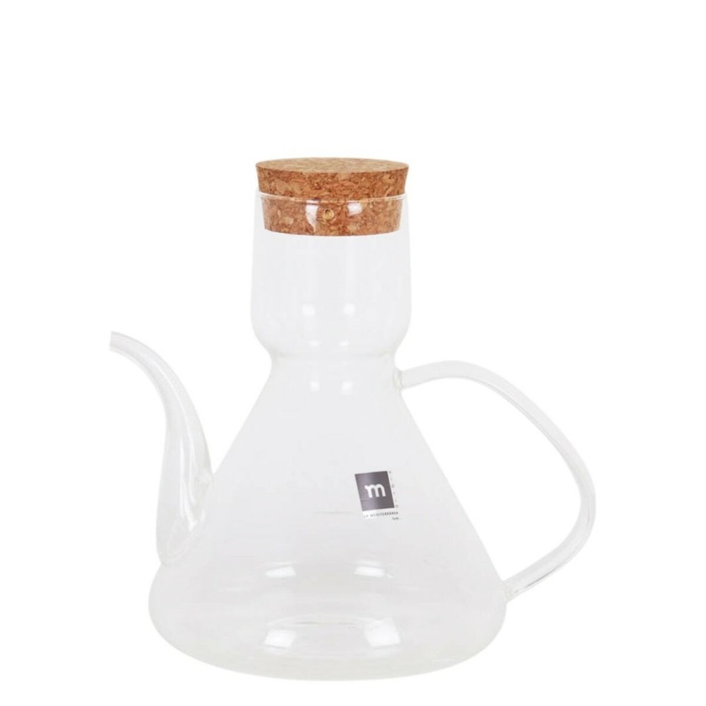 Ölfläschchen La Mediterránea Bell Durchsichtig Silikon Borosilikatglas 500 ml (8 Stück)
