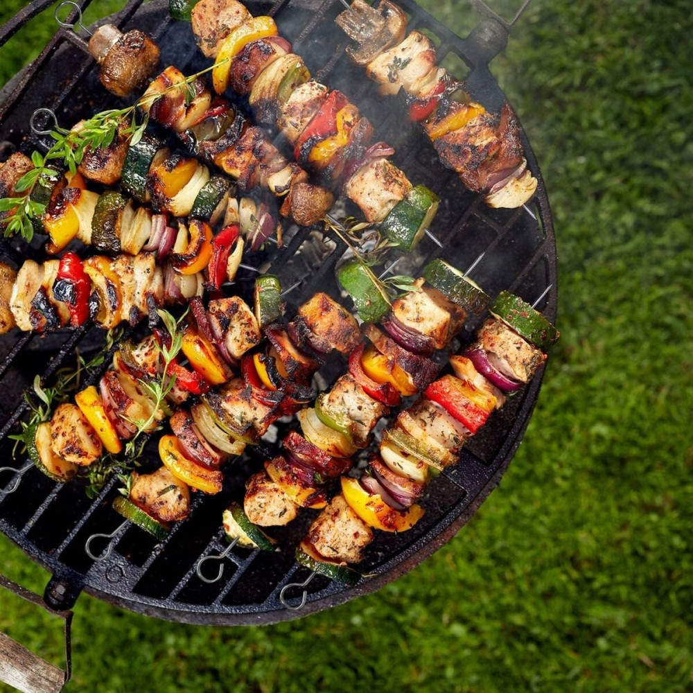 Grillspieß-Set Algon Metall 35 cm 12 Stücke (24 Stück)