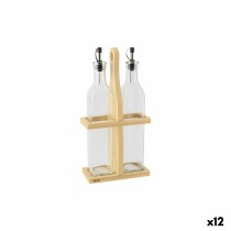 Set de pansement Quttin Marron Transparent verre Bambou 0,5 L 2 Pièces (12 Unités)