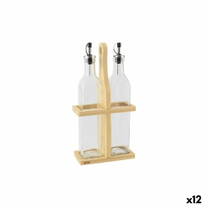 Gewürzset Quttin Braun Durchsichtig Glas Bambus 0,5 L 2 Stücke (12 Stück)