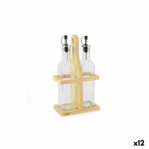 Gewürzset Quttin Braun Durchsichtig Glas Bambus 250 ml 2 Stücke (12 Stück)