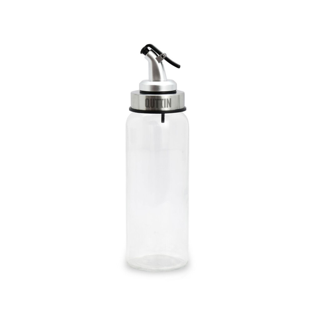 Cruet Quttin Transparent Silver Glass 5,5 x 5,5 x 20,5 cm (12 Units)