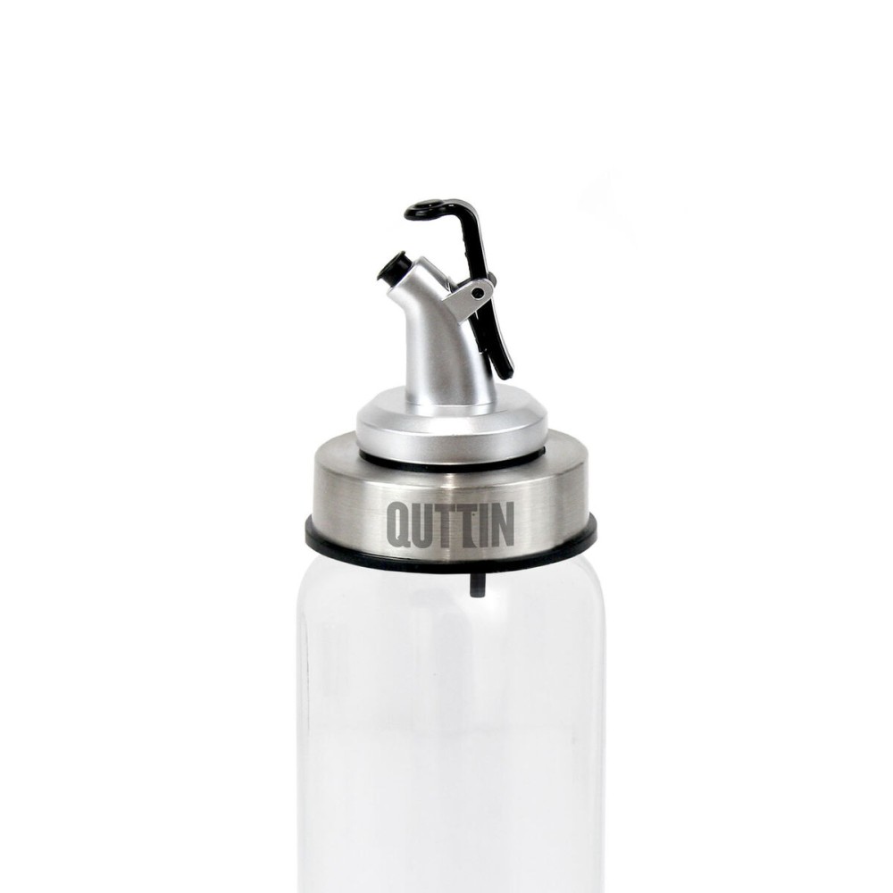 Ölfläschchen Quttin Durchsichtig Silberfarben Glas 0,5 L 6 x 6 x 26 cm (12 Stück)