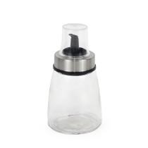 Cruet Quttin Transparent Silver Glass 200 ml 6,5 x 6,5 x 12,5 cm (12 Units)