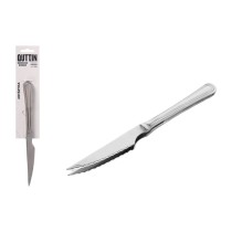 Steakmesser-Set Quttin Antártica Silberfarben Edelstahl 21,5 x 1,9 cm 2 Stücke (12 Stück)