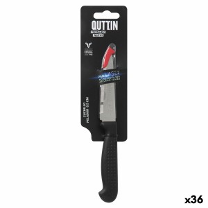 Schälmesser Quttin Laser Schwarz Silberfarben Edelstahl 8,5 cm (36 Stück)