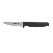 Schälmesser Quttin Laos Schwarz Silberfarben Edelstahl 8,5 cm (36 Stück)