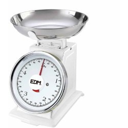 retro kitchen scales EDM 07523 White 5 kg