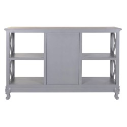 Sideboard DKD Home Decor 132 x 40 x 84.5 cm 132 x 40 x 84,5 cm Natural Grey Paolownia wood MDF Wood