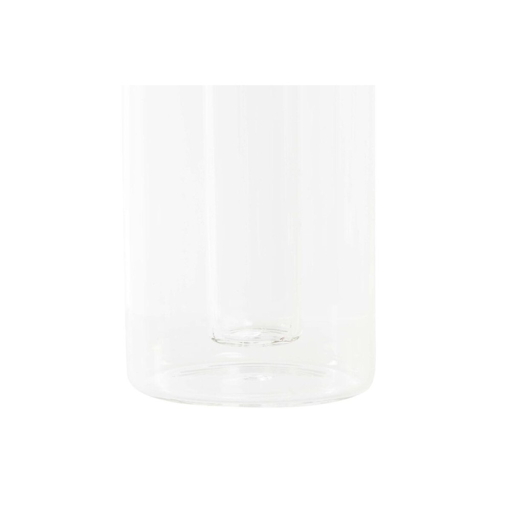 Ölfläschchen DKD Home Decor 9 x 6,5 x 21,5 cm Durchsichtig Kork 500 ml Borosilikatglas
