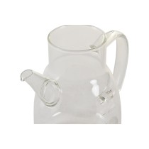 Ölfläschchen DKD Home Decor 17 x 10 x 15,5 cm Silberfarben Edelstahl 550 ml Borosilikatglas