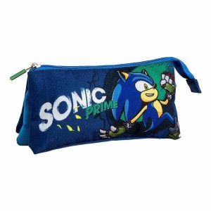 Triple Carry-all Sonic Prime Light Blue 2,2 x 1,1 x 22,5 cm