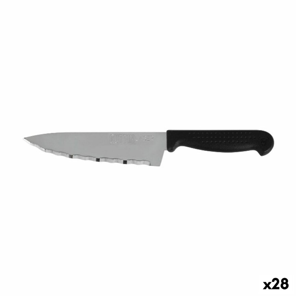 Küchenmesser Quttin Laser Schwarz Silberfarben 28 x 6 x 1,3 cm (28 Stück)