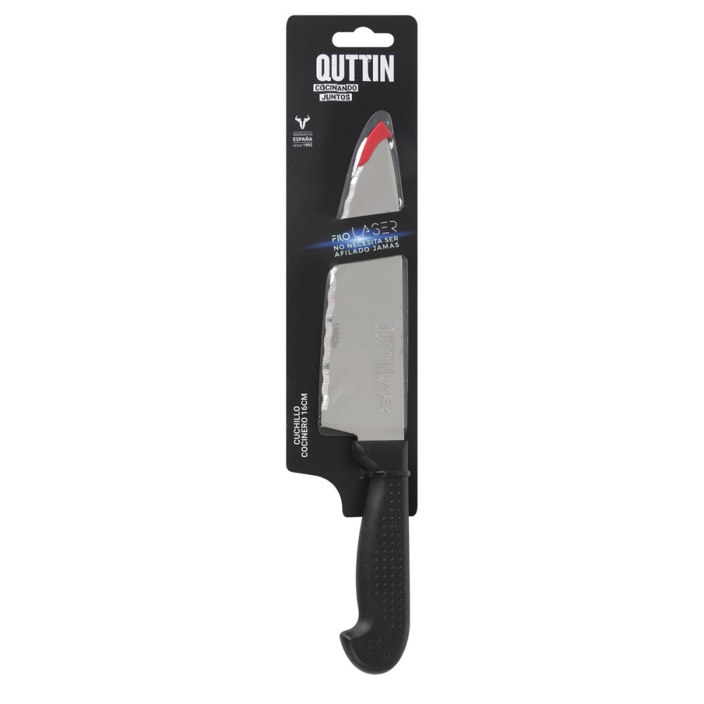 Küchenmesser Quttin Laser Schwarz Silberfarben 28 x 6 x 1,3 cm (28 Stück)