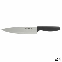 Küchenmesser Quttin Laos Schwarz Silberfarben 20 cm (24 Stück)