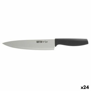 Küchenmesser Quttin Laos Schwarz Silberfarben 20 cm (24 Stück)