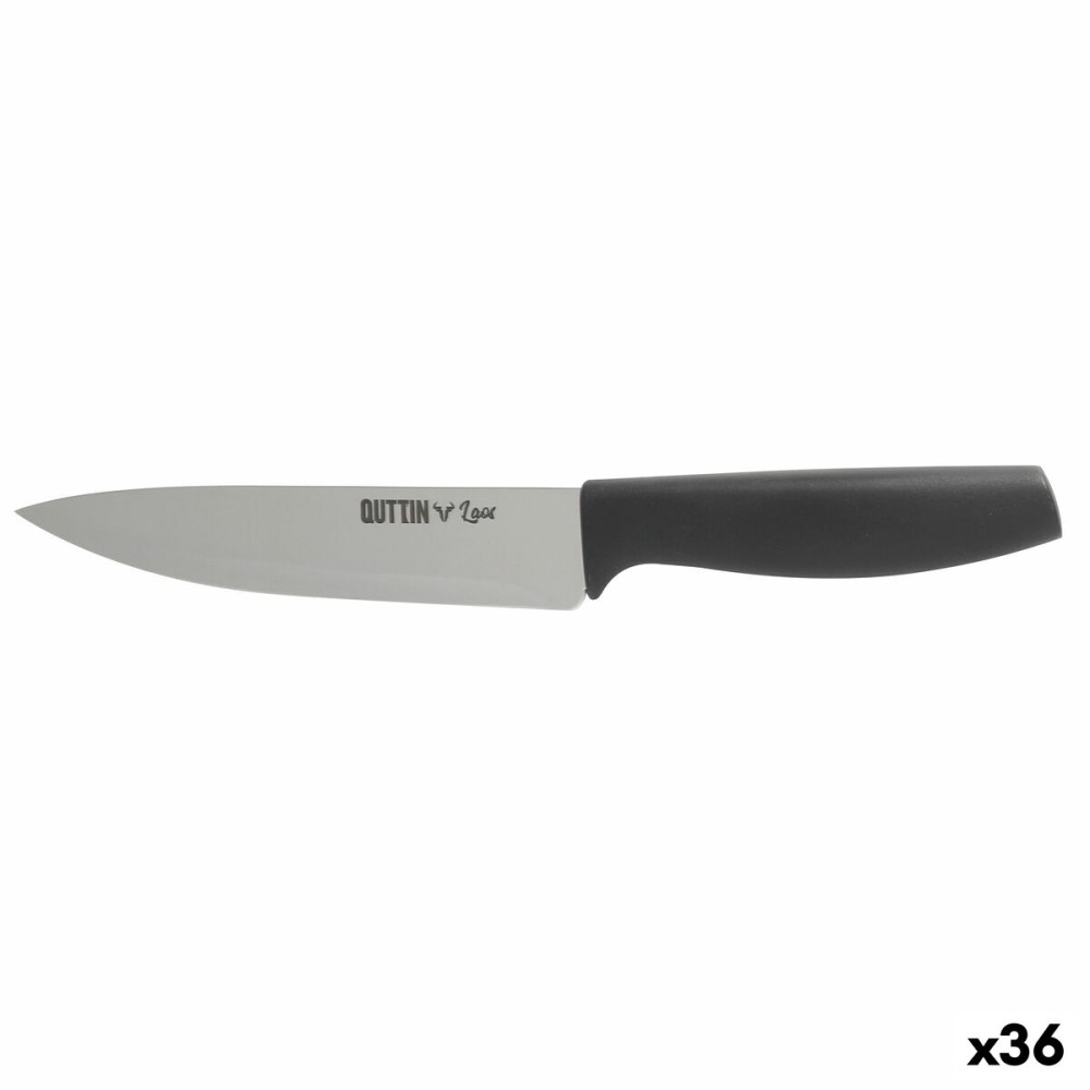 Kitchen Knife Quttin Laos Black Silver 15 cm (36 Units)