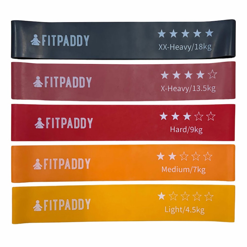 Bandes de résistance élastiques Fitpaddy Multicouleur