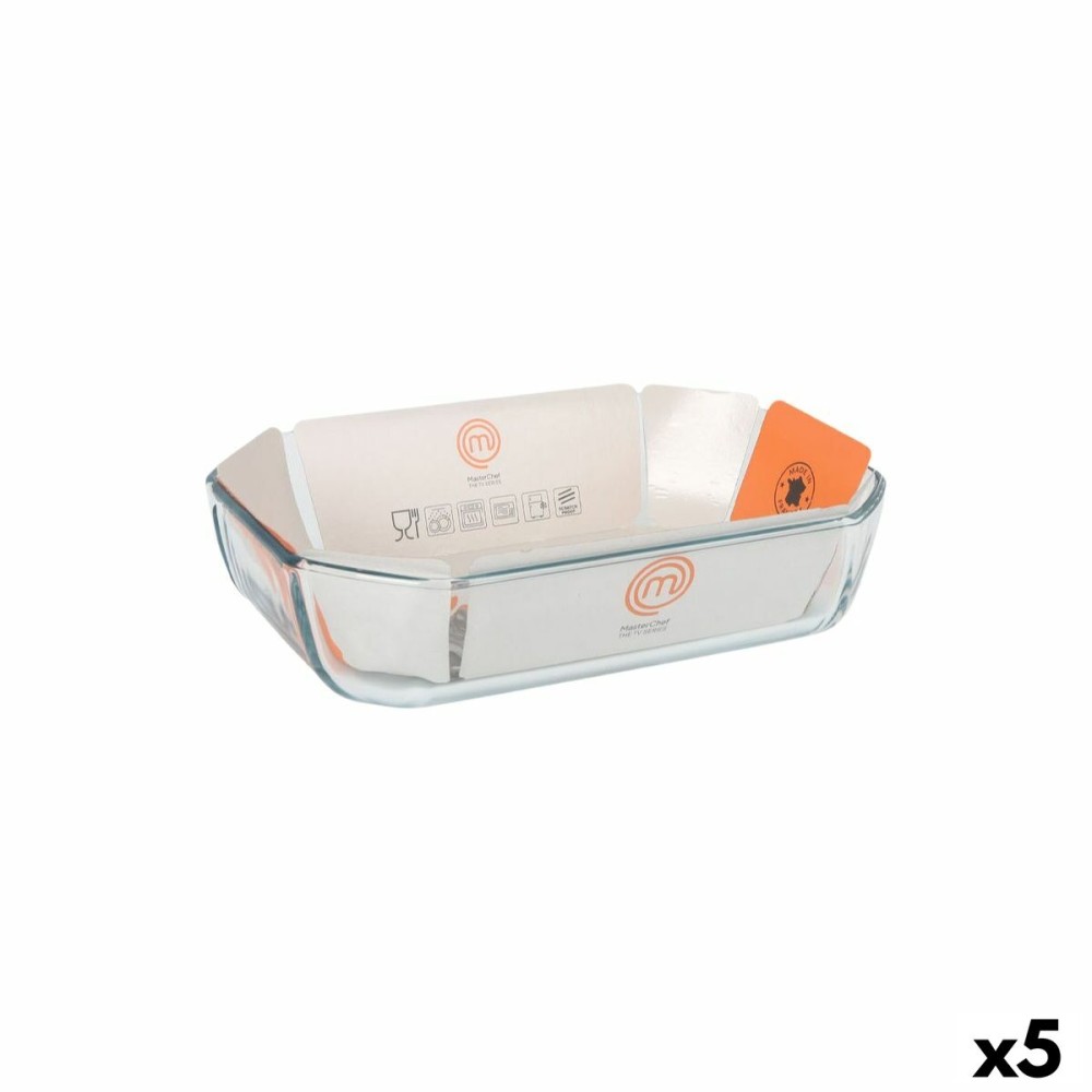 Serving Platter MasterChef Rectangular 2,2 L 27 x 18 cm (5 Units)