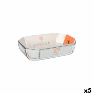 Serving Platter MasterChef Rectangular 2,2 L 27 x 18 cm (5 Units)