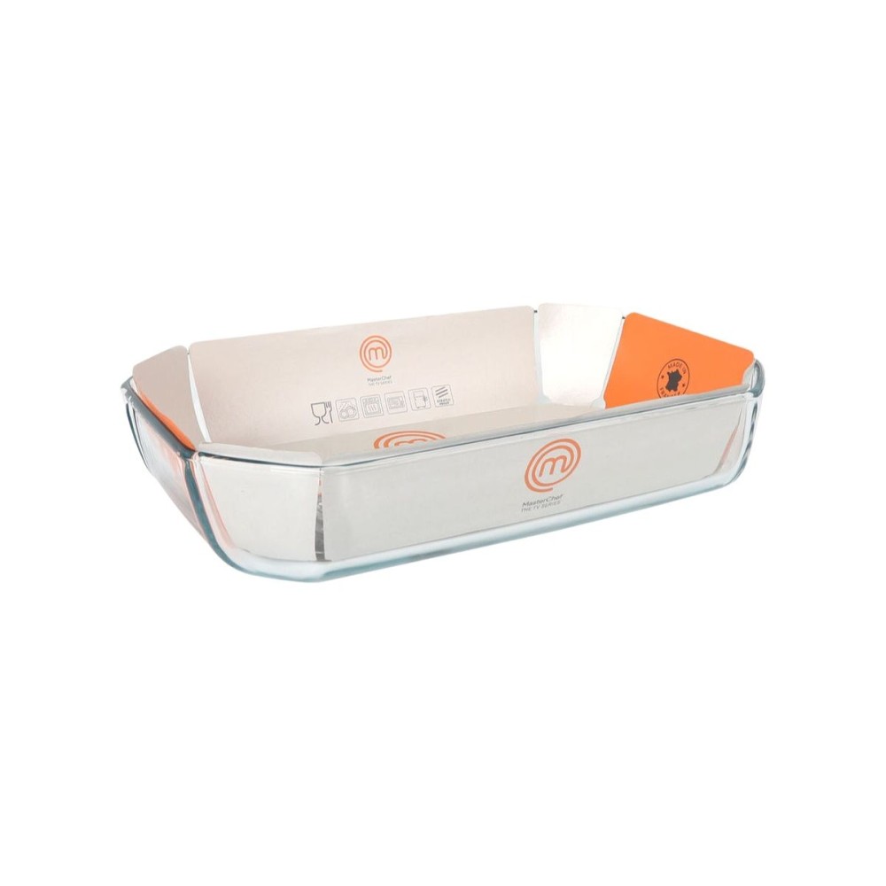 Serving Platter MasterChef Rectangular 3,2 L 33 x 22 x 6,5 cm 33 x 22 cm (5 Units)