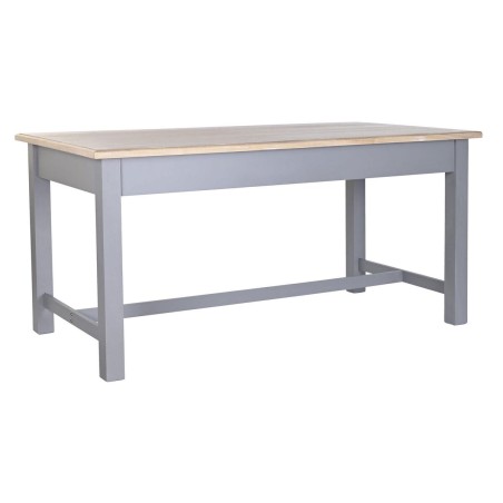 Table de Salle à Manger DKD Home Decor Gris Naturel Bois Bois de paulownia Bois MDF 161.5 x 81.5 x 78 cm 161,5 x 81,5 x 78 cm