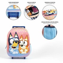 Schulrucksack 3D mit Rädern Bluey Rosa 25,0 x 31,0 x 10,0 cm