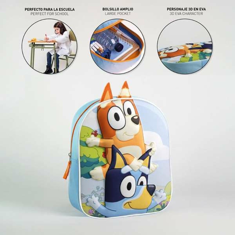 Schulrucksack 3D Bluey Blau